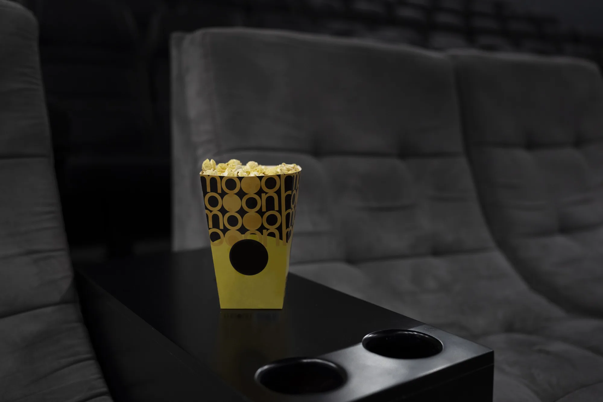 Modern private cinema room recliner seating
